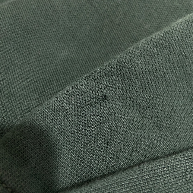 90s Ralph Lauren 前Vスウェット サイドリブ モスグリーン