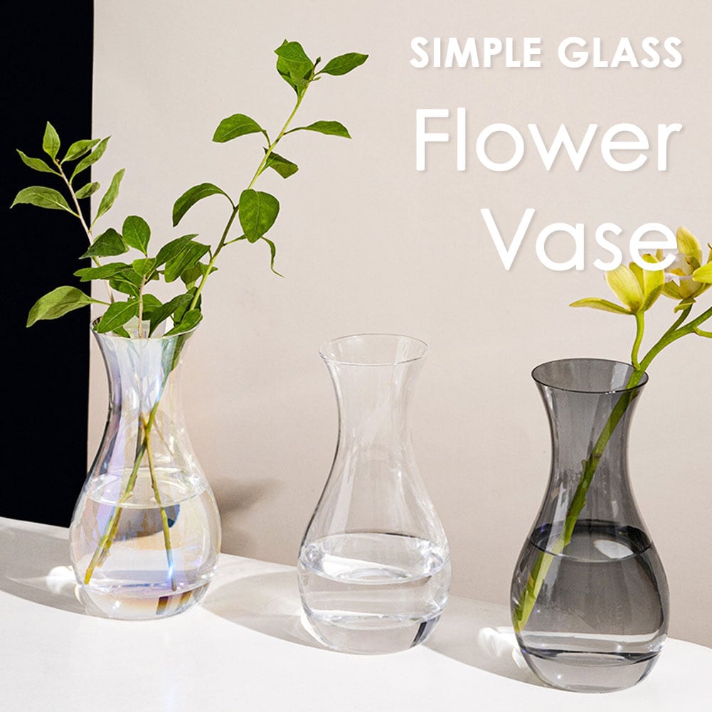 フラワーベース 花瓶 おしゃれ 北欧 オーロラ ガラス 高さ12cm NTFV014