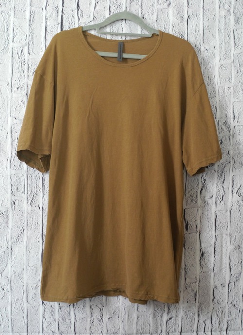 美品◆ KAZUYUKI KUMAGAI ATTACHMENT カズユキ クマガイ アタッチメント オーバーサイズ 半袖 カットソー Tシャツ プルオーバー ブラウン 1