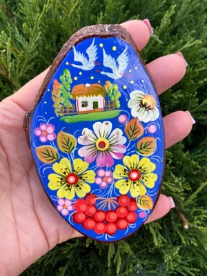 ペトリキフカ塗りのマグネット ペトリキウカ村（Khomenko製作）