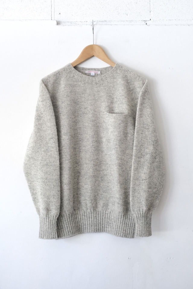N.O.UN 3D KNIT　Light Gray,Navy