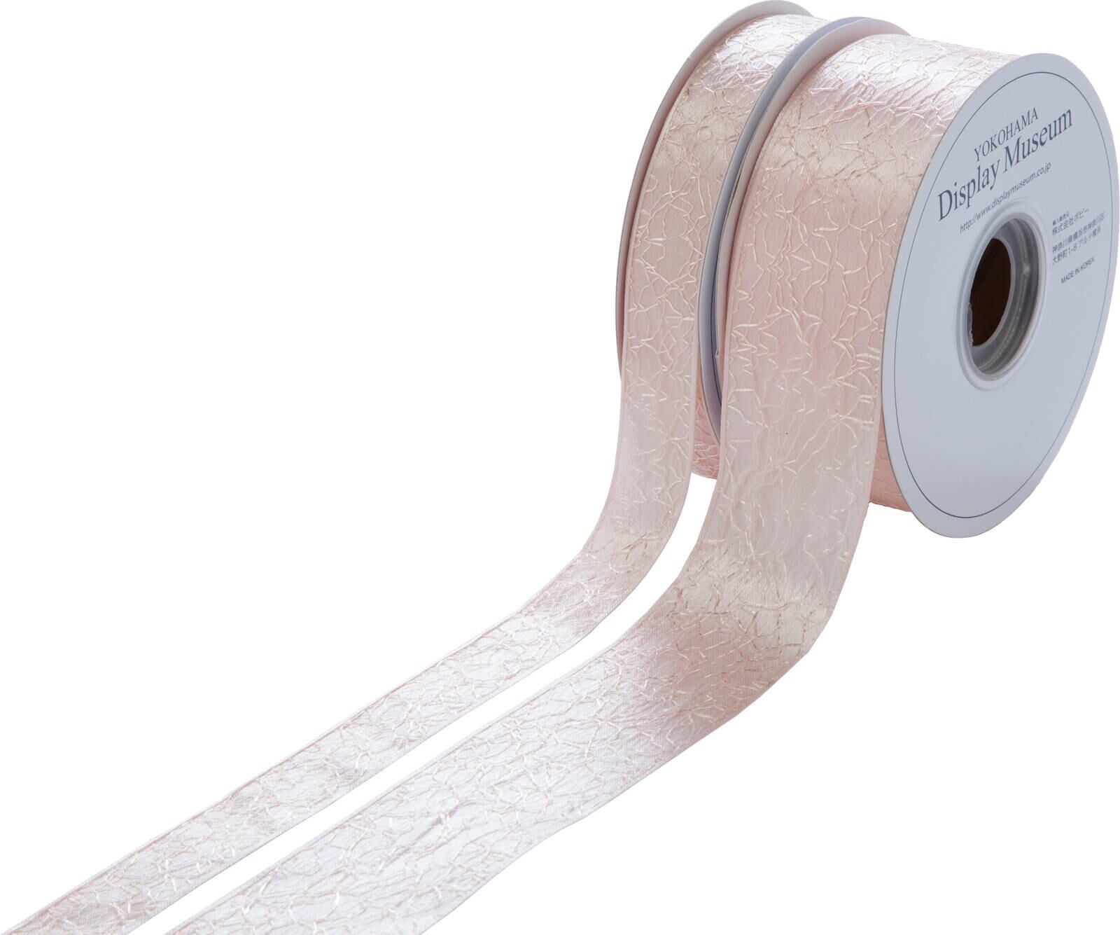 ネットサテンリボン４０ミリ　ブルー系　MRK-0029BLU　4961823748424　リボン > 定番リボン