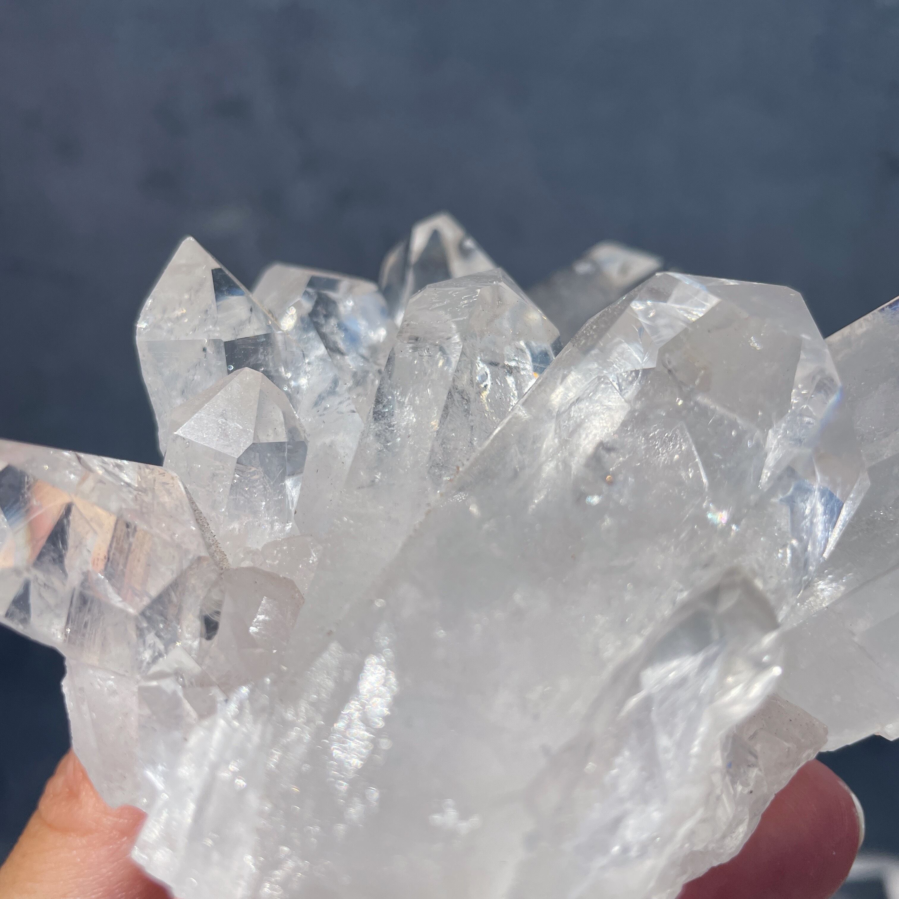 水晶結晶　15センチ 大きな結晶◎ゼッカ産水晶クリアクォーツ クラスター15◇ Clear