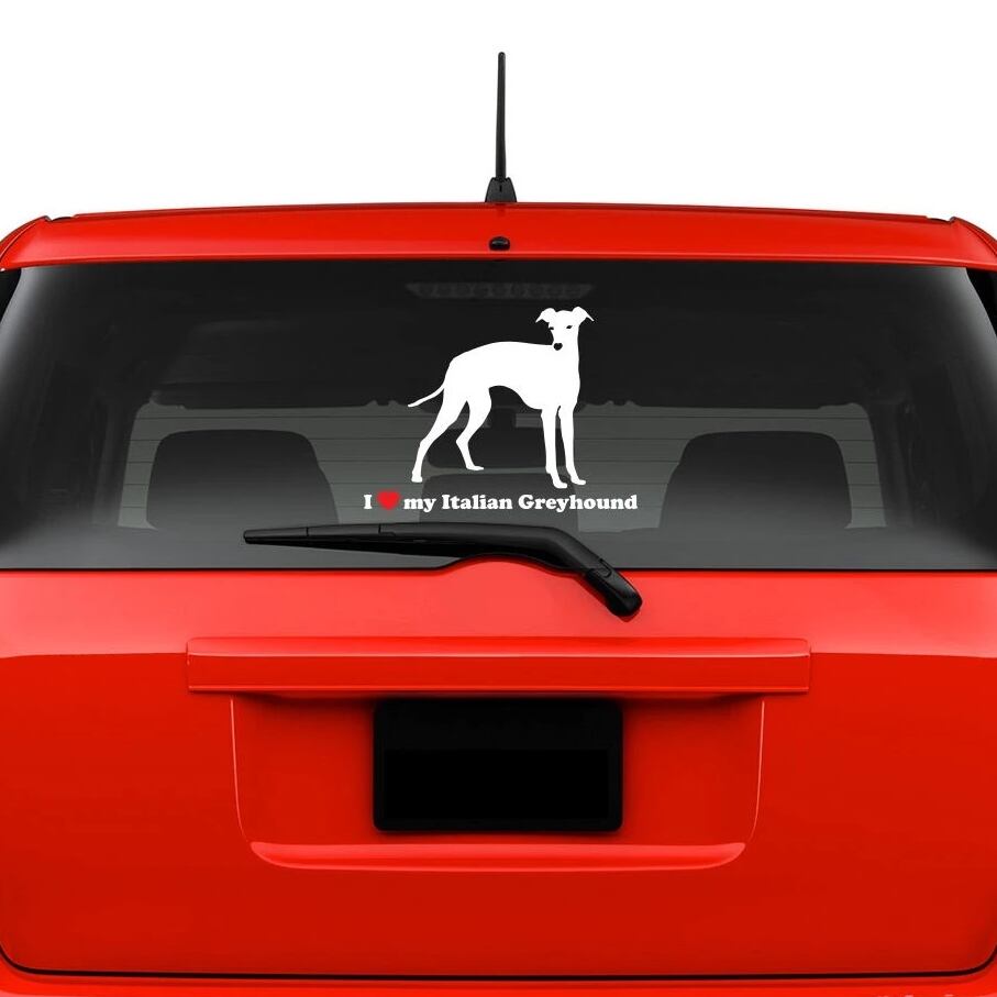 Sticker　-　Italian Greyhound　O07-009