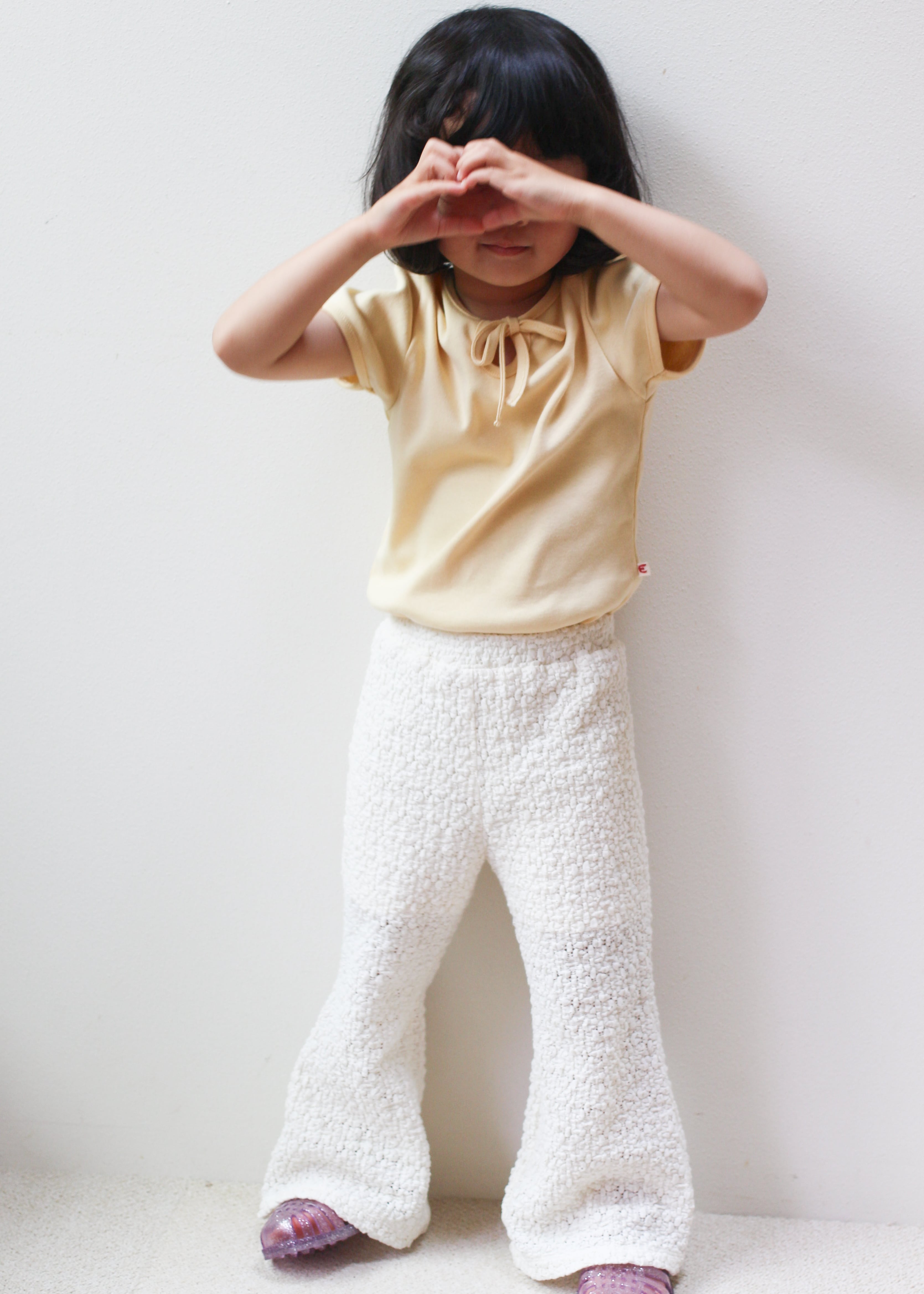 Lace flare pants