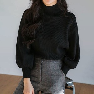 ハイネック ニット セーター 長袖 レディース 秋冬 リブニット トップス 韓国 おしゃれ 大人 カジュアル きれいめ シンプル チクチクしない ドロップショルダー 柔らかい 大人可愛い 大人女子