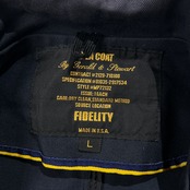 USA製 FIDELITY フィデリティ ツイルコットン ピーコート Pコート サイズ L /ネイビー/メンズ/アメリカ製