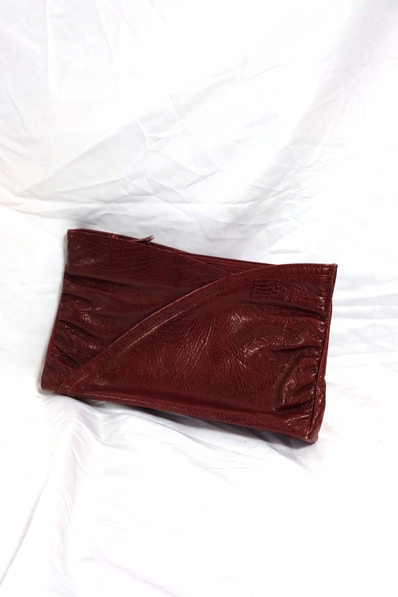 Lather clutch bag