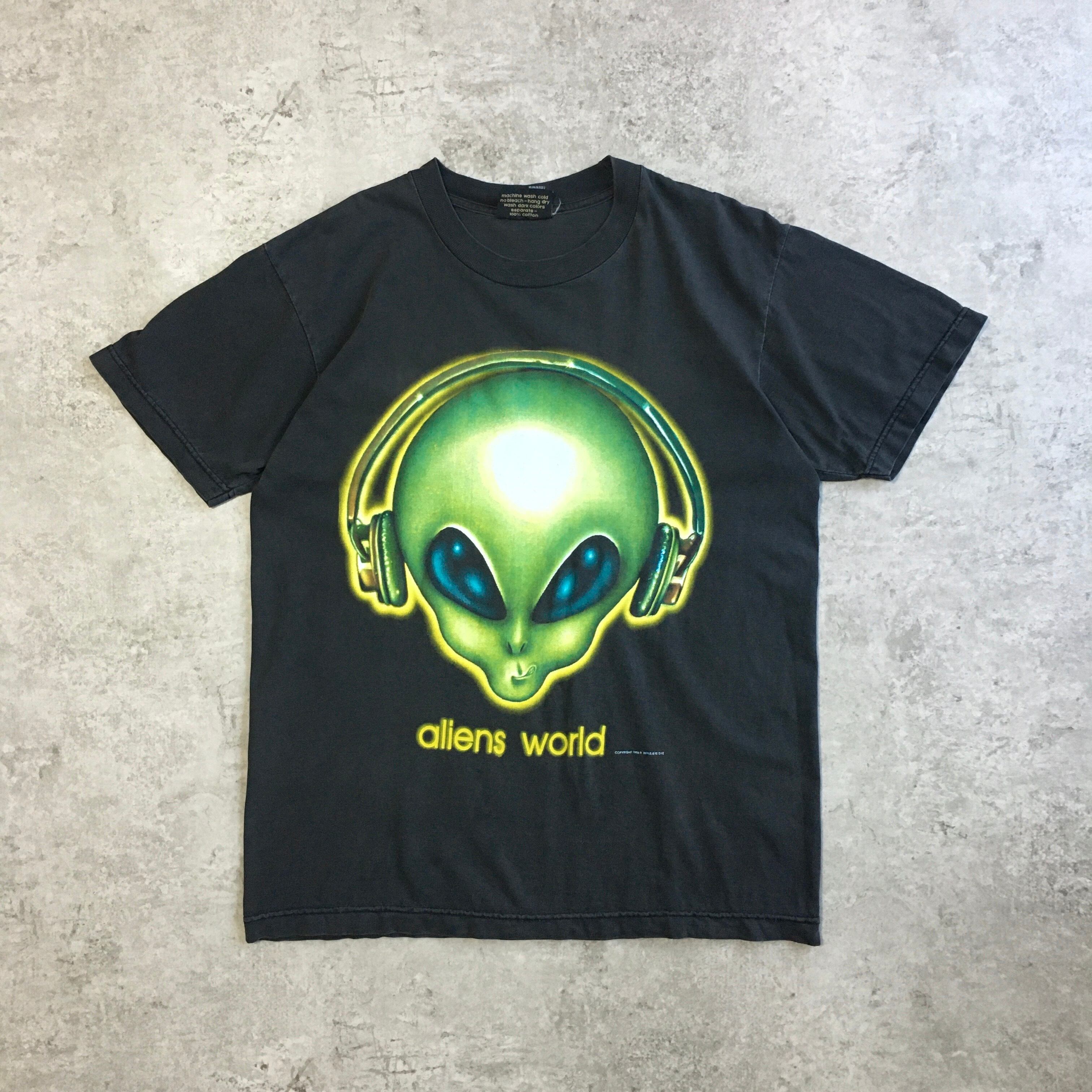 90s 1996年 ROBERT BIFFLE/EYE DYE Graphic alien workshop Aliens 