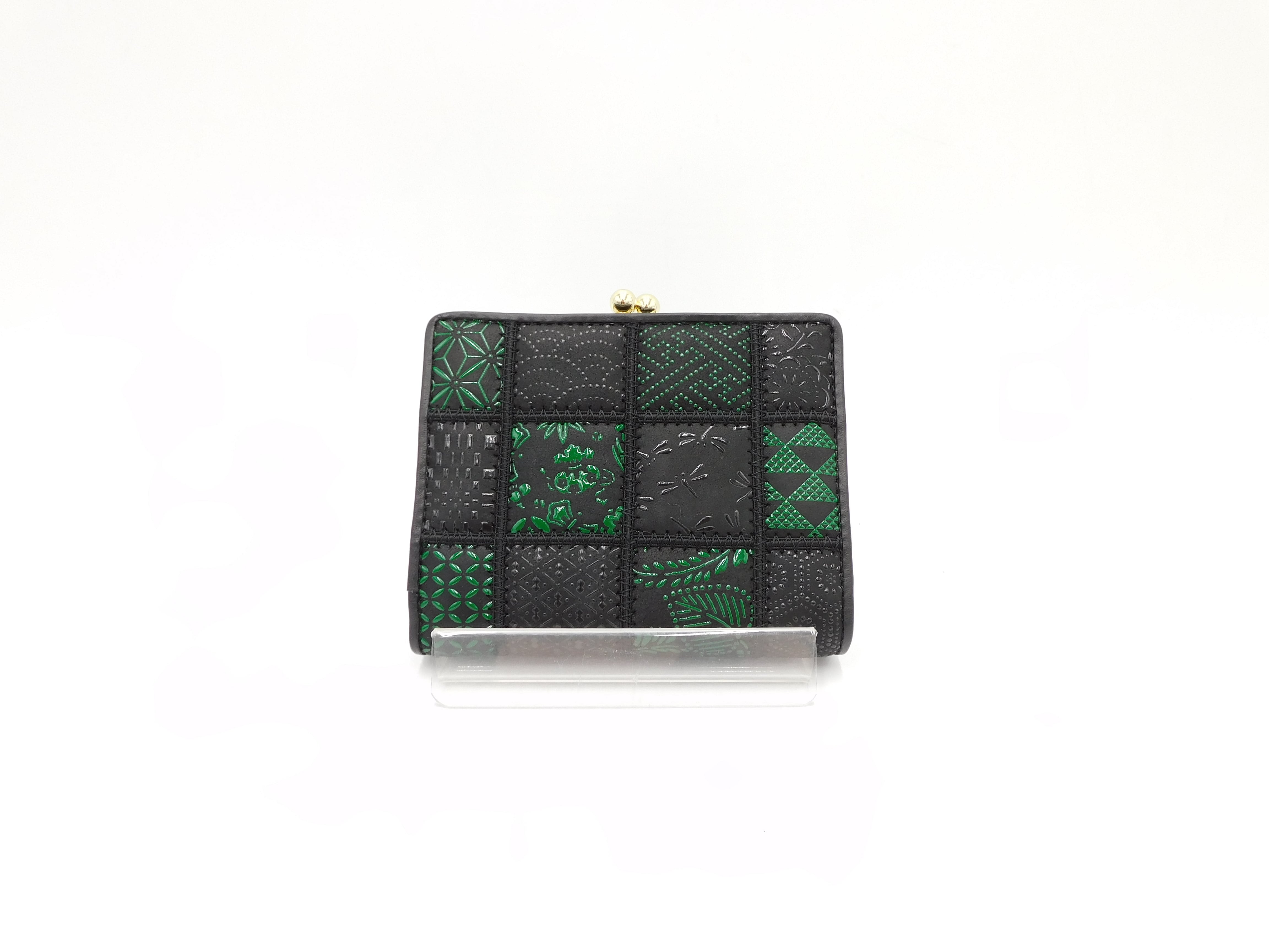 【印傳 浅草前川】レア！パッチワーク　財布　コインケース和モダン 日本製 印傳 浅草前川】レア！パッチワーク 財布 コインケース和モダン