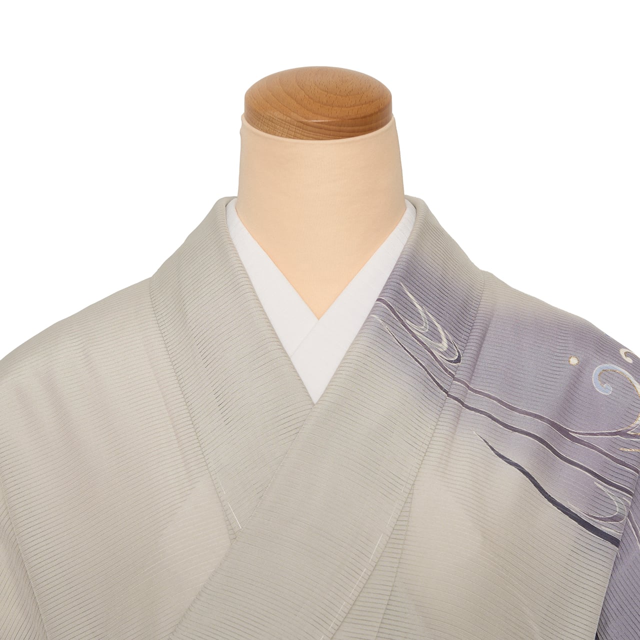 波の渦の模様 手描友禅訪問着 絽単衣着物【未着用品】 | かわの屋