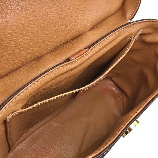 CELINE セリーヌ ショルダーバッグ ブラウン ブラゾン PVCレザー 2way バニティバッグ vintage ヴィンテージ オールド crpdut