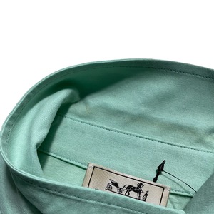 HERMES mint green polo shirt