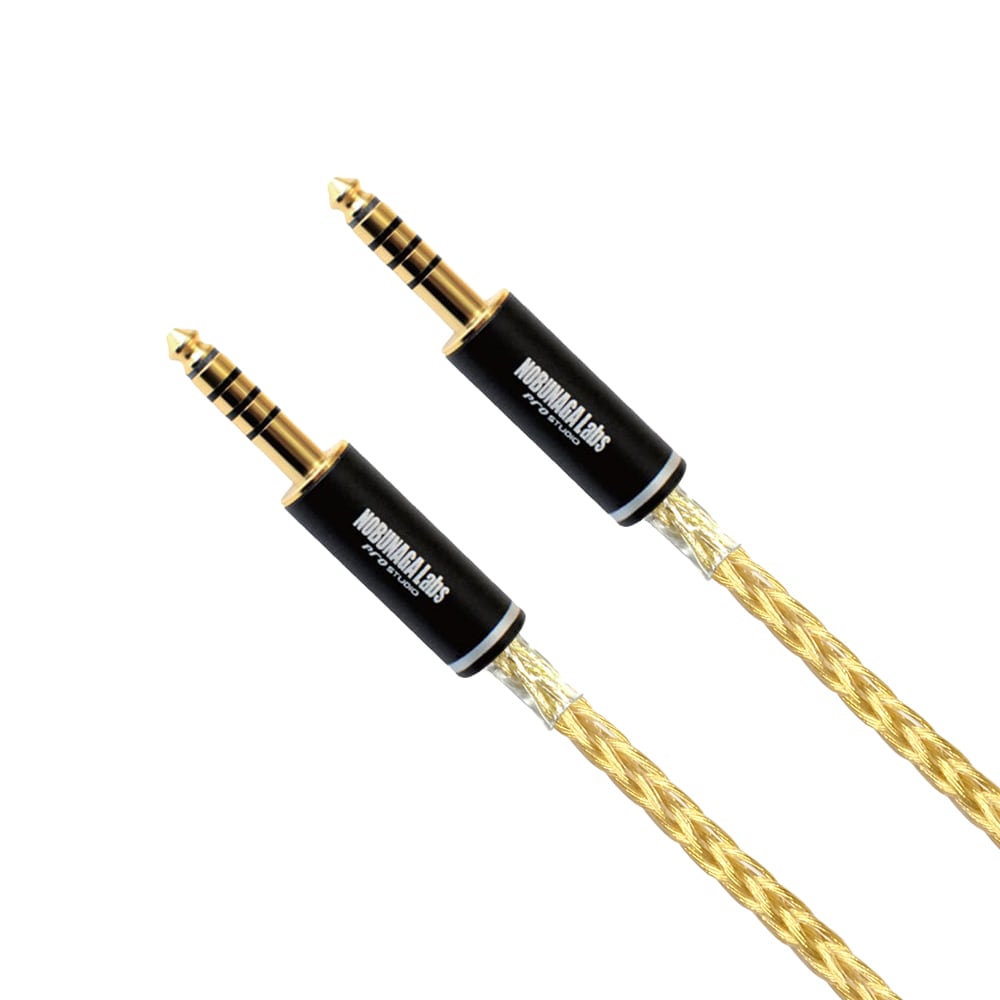 【抽選:特選アウトレット】NOBUNAGA Labs SUPREME :4.4mm5極バランス/4.4mm5極バランス 8芯ショートケーブル 未発売品