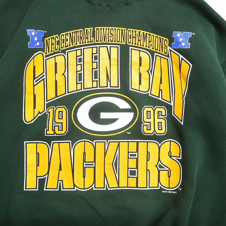 90s グリーンベイパッカーズ　スウェット 1996 古着 90s USA製 NFL Green Bay Packers パッカーズ スウェット