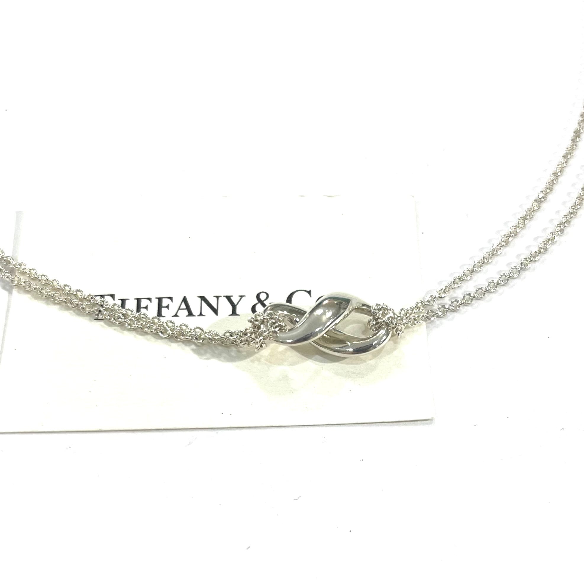 限定価格【TIFFANY&Co.】2765 ダブル チェーン 立体 インフィニティ