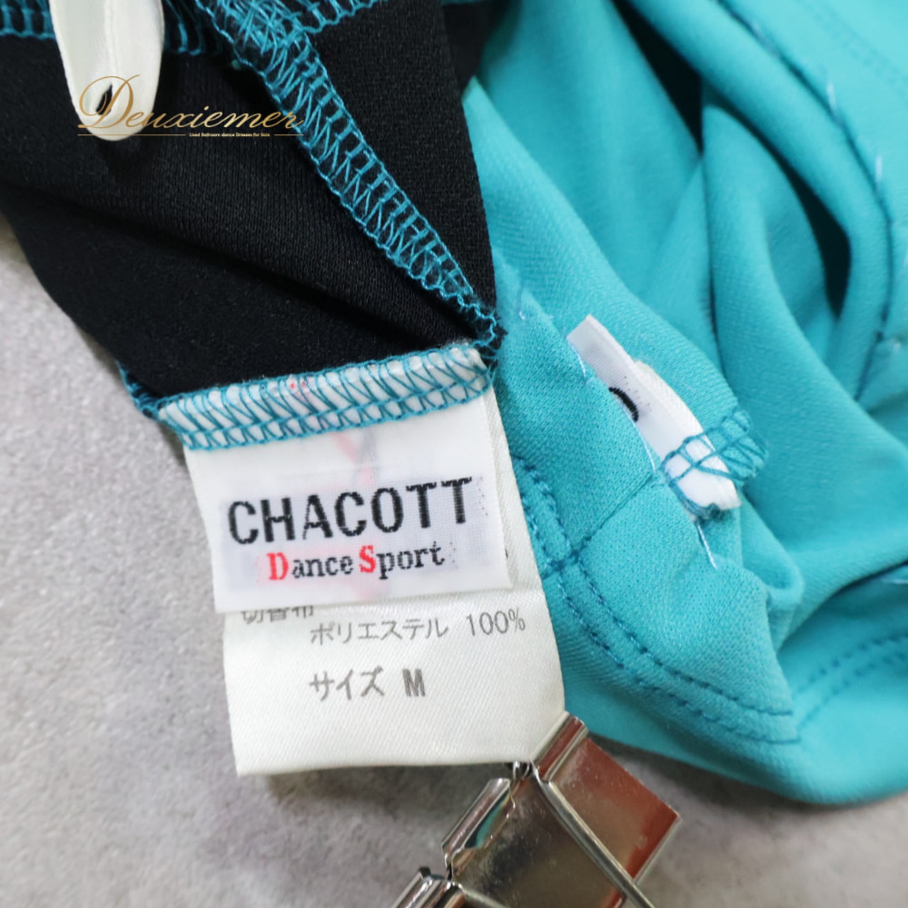 社交ダンス 衣装 Chacott チャコット ツーピース セットアップ 上下セット スタンダード ブルー系 グリーン系 ブラック系 青緑 青 黒 レッスン 練習 ダンス パーティ 発表会 レディース おしゃれ 無地 レッスンウェア ダンスウェア ストレッチ エレガント