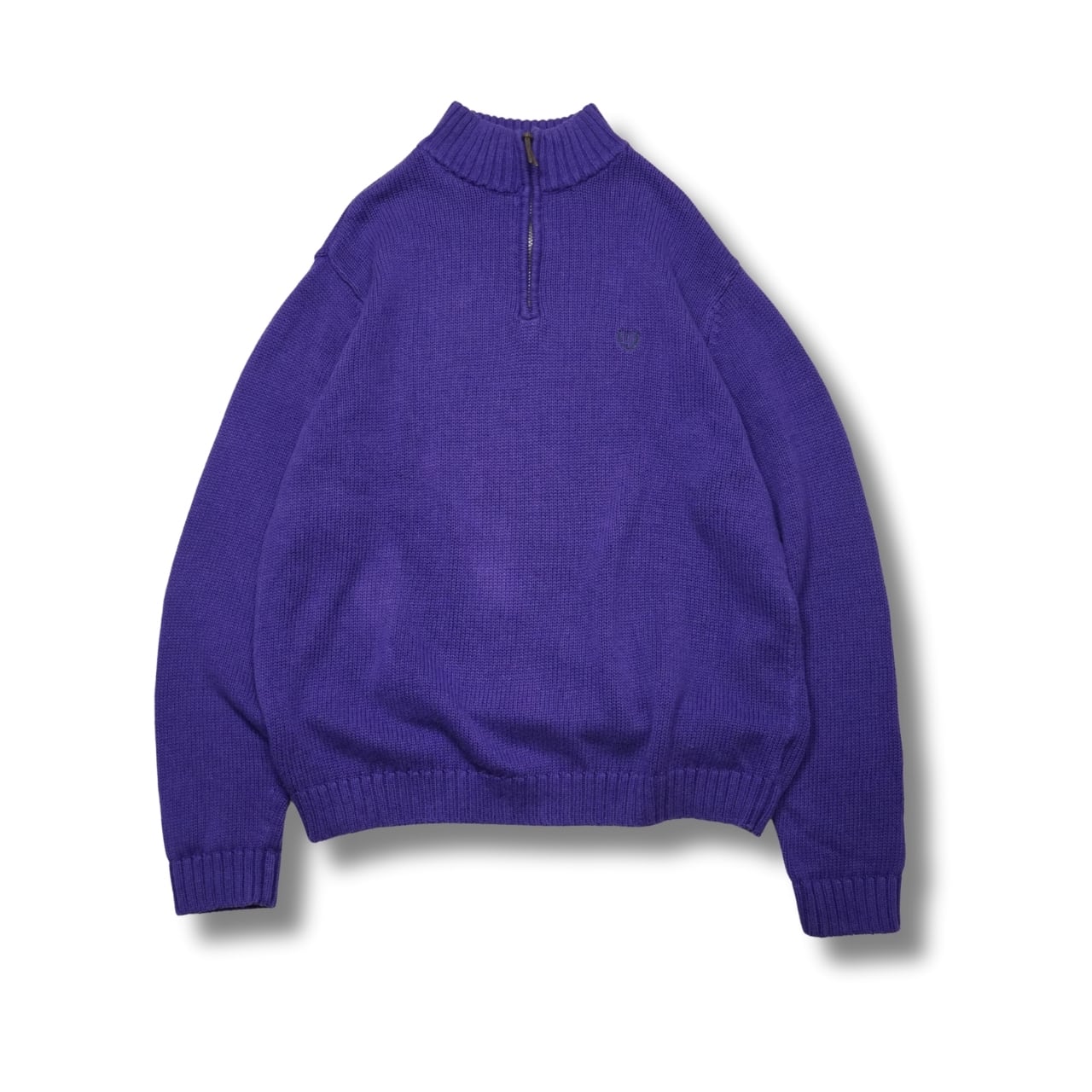 CHAPS チャップス ハーフジップ コットンニット(表記L・実寸L相当)|NA508