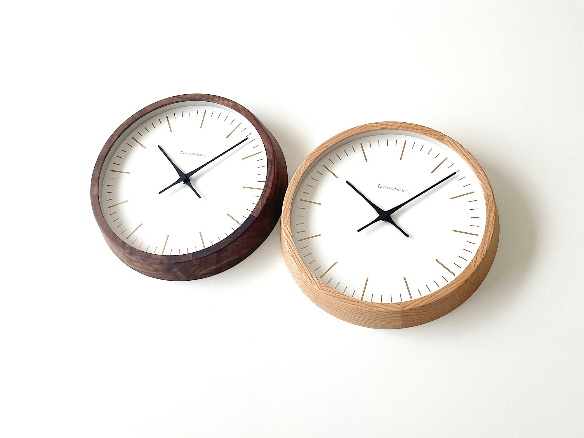 KATOMOKU muku clock 18 オーク km-129OA 掛け時計 | 加藤木工株式会社