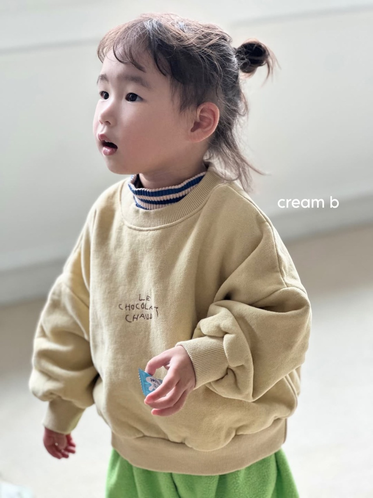 韓国子供服 / 26winter / cream bbang / 裏起毛ショコラトレーナー / キッズ / 冬服 *XXS~XL*
