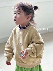 韓国子供服 / 26winter / cream bbang / 裏起毛ショコラトレーナー / キッズ / 冬服 *XXS~XL*