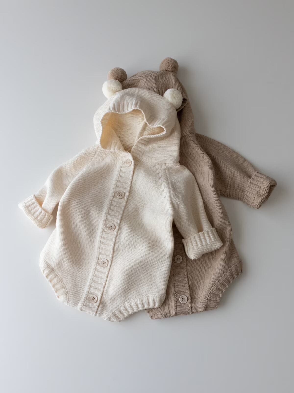 くまニットロンパース♡