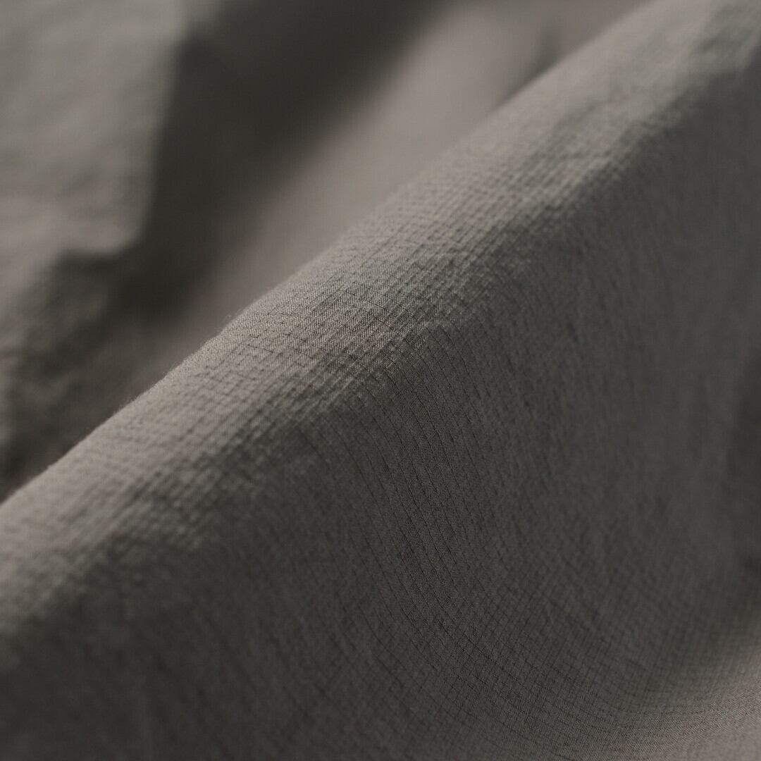 prit プリット ミニリップ近江晒加工タックバギーパンツ・グレイ