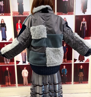 PATCHWORK LIKE BOA BLOUSON