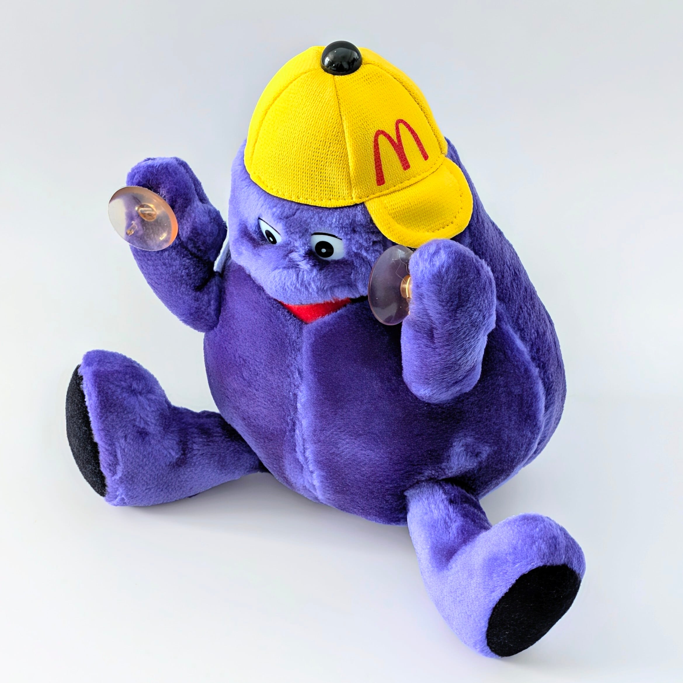 ☆VINTAGE 2000☆【 McDonald's( マクドナルド ) 】2000年 McDonaldland's 2000 Collection『 Grimace / グリマス 』吸盤付き Plush Toy / プラッシュ / ぬいぐるみ 〚アメリカン雑貨 アメトイ〛