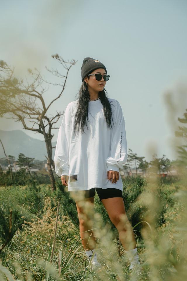 TAG long sleeve tee/White