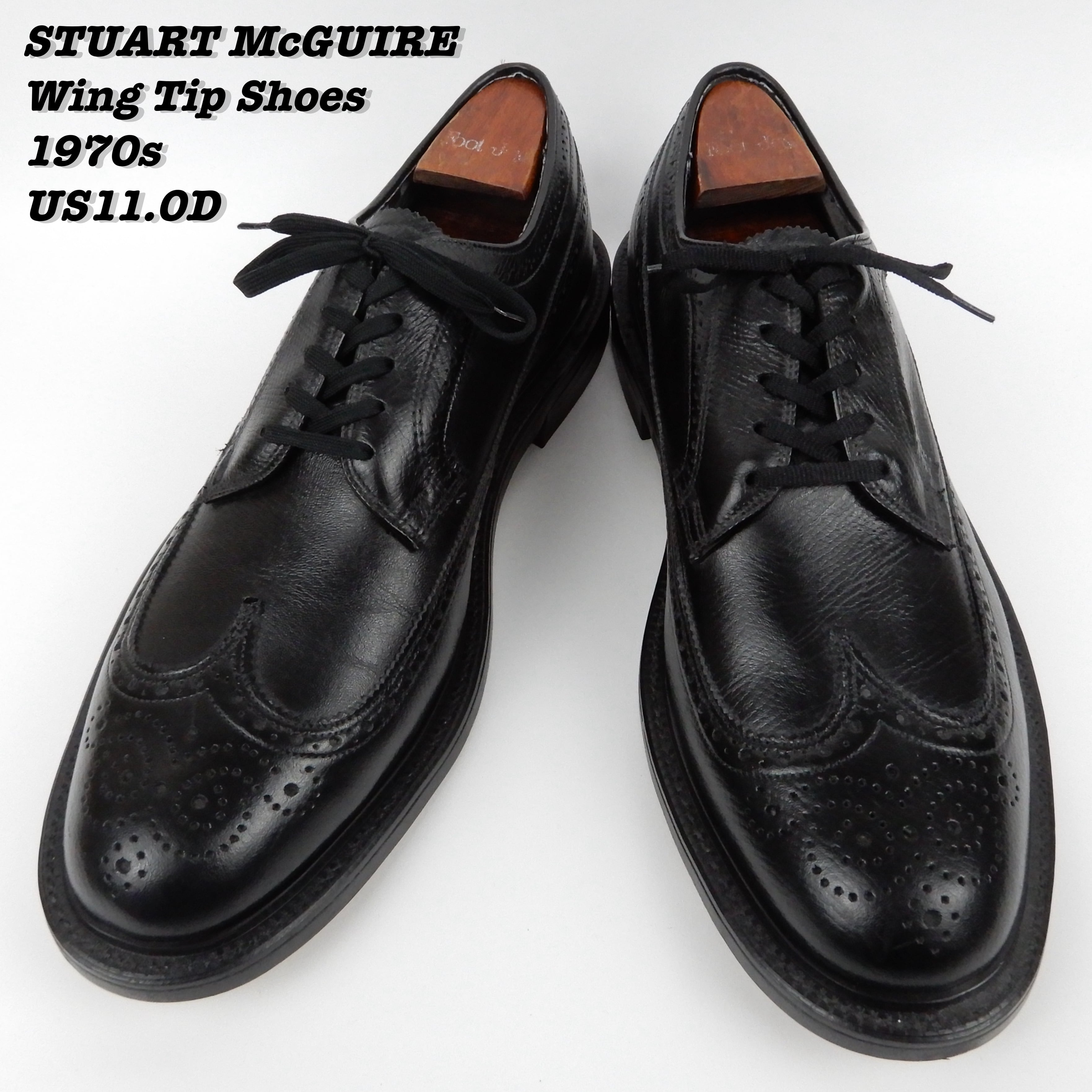 STUART McGUIRE LONG WING TIP 90s US10.5B靴/シューズ