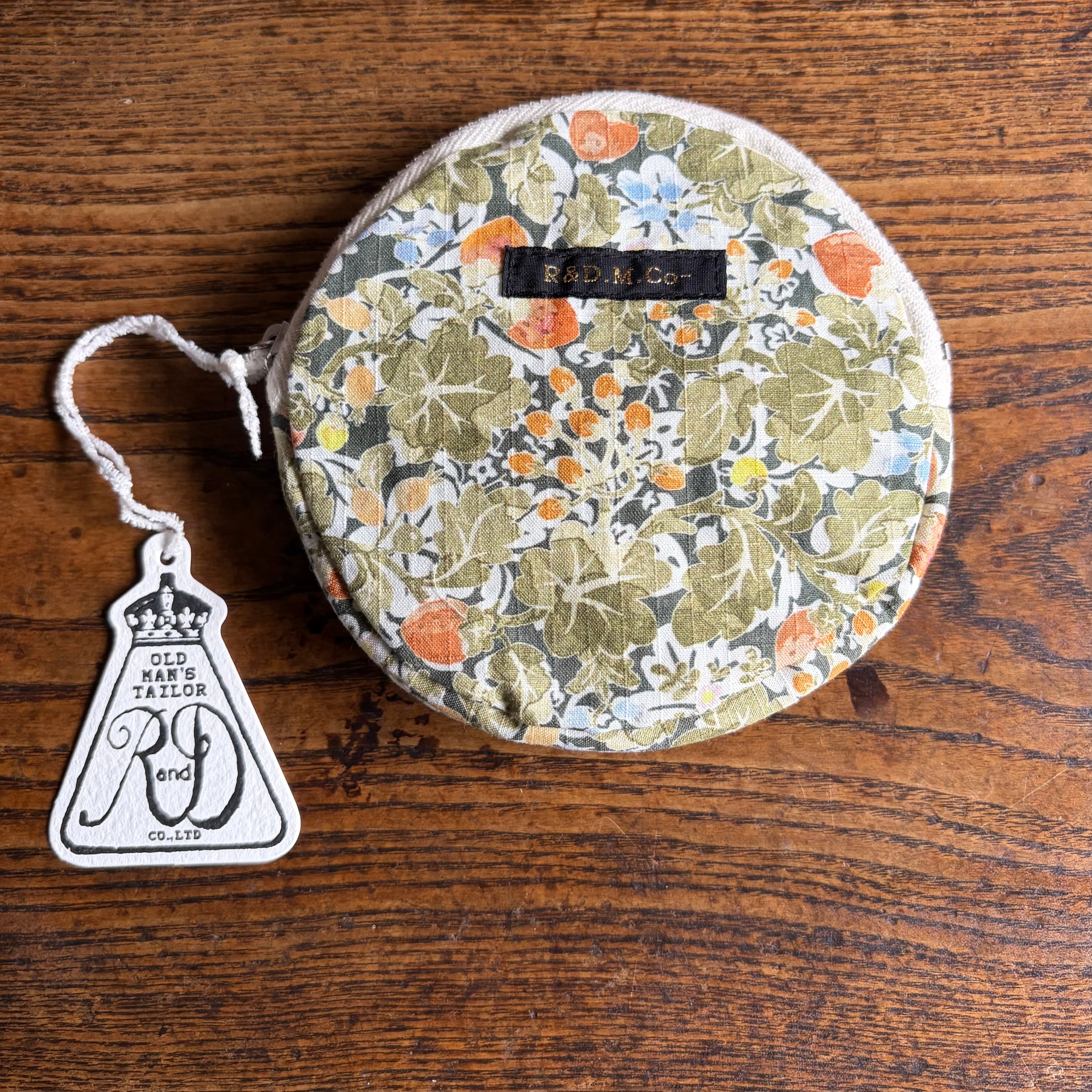 R&D.M.Co-/OLDMAN'S TAILOR / W.B.F. RIPSTOP CIRCLE POUCH (S)/ W.B.F.リップストップサークルポーチ(S) #7896 Sepia