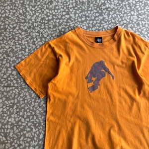 STUSSY / 00’s usa製 monogram skate man T-shirt size L
