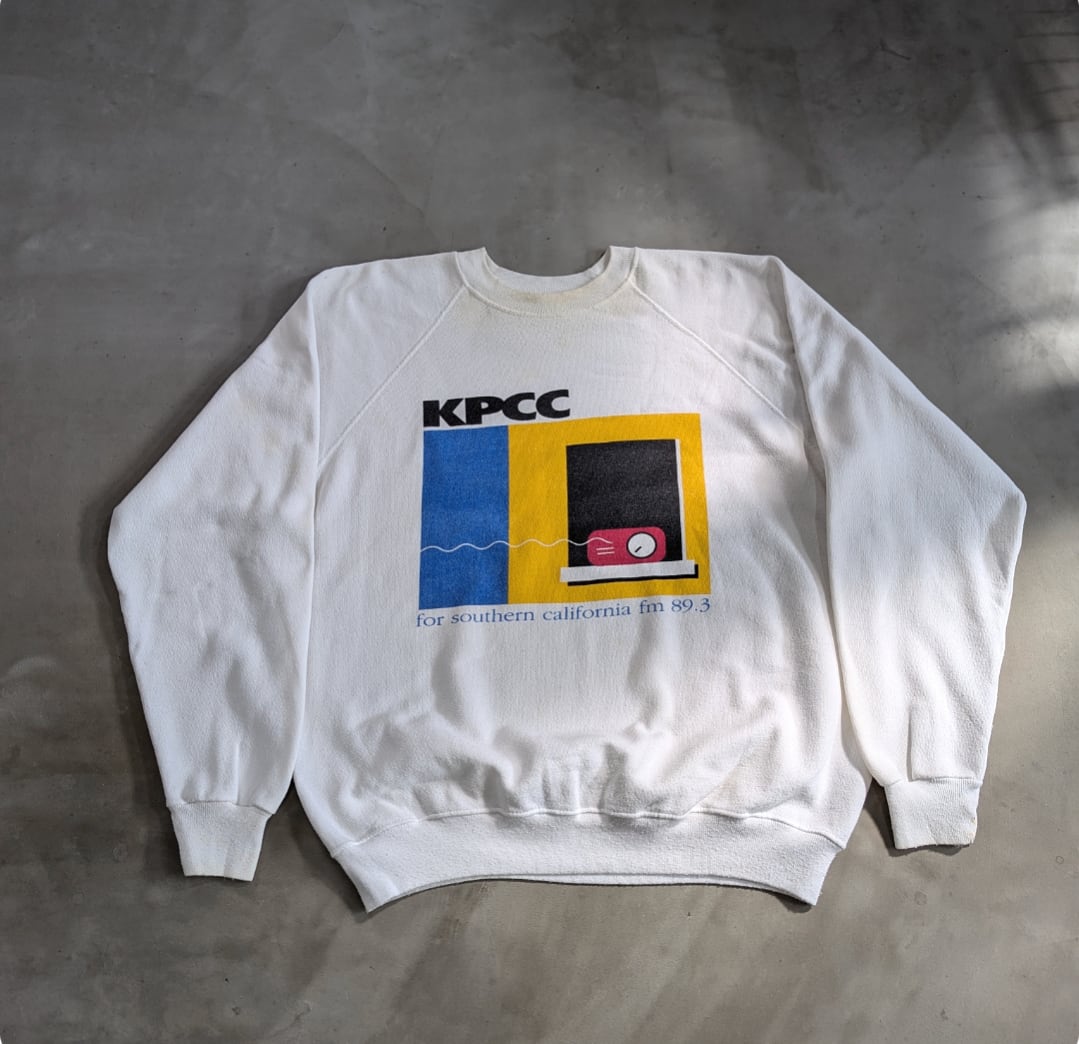 80s " KPCC " print sweat shirt 小岩店