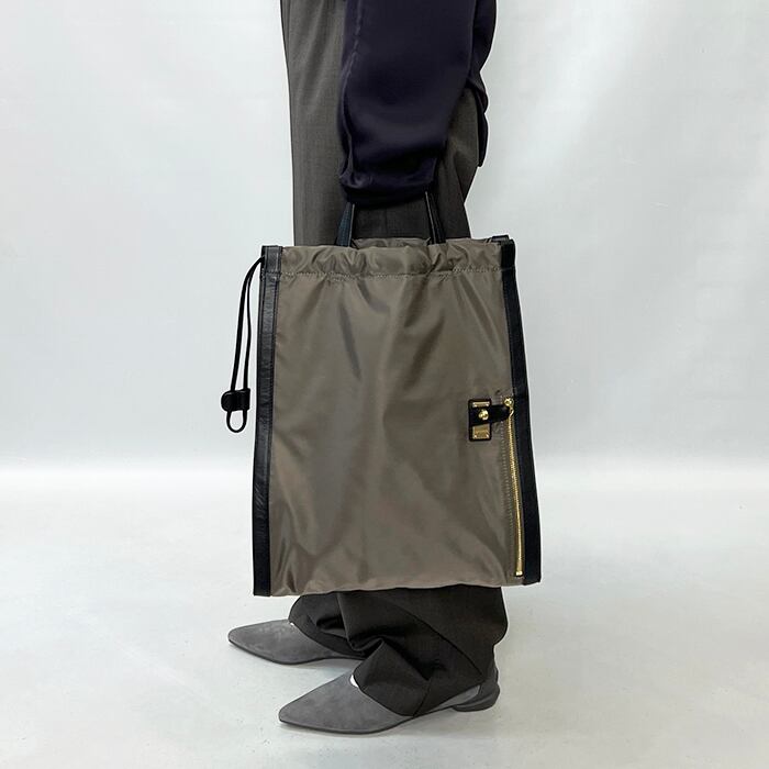 ORSETTO オルセット METALLO スクエアナイロントートバッグ 01-113-11