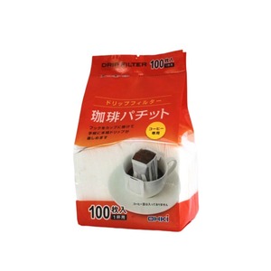 【特価処分】コーヒーフィルター珈琲パチット100枚入り| 1杯分 手軽 お好みの豆で楽しめる 大容量 後片付けも楽 日本製