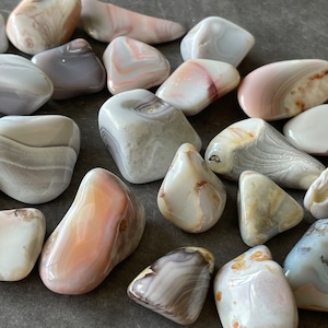 Pink Botswana Agate ピンクボツワナアゲート|Tumble タンブル|set③|天然石 パワーストーン 鉱物 gem stone