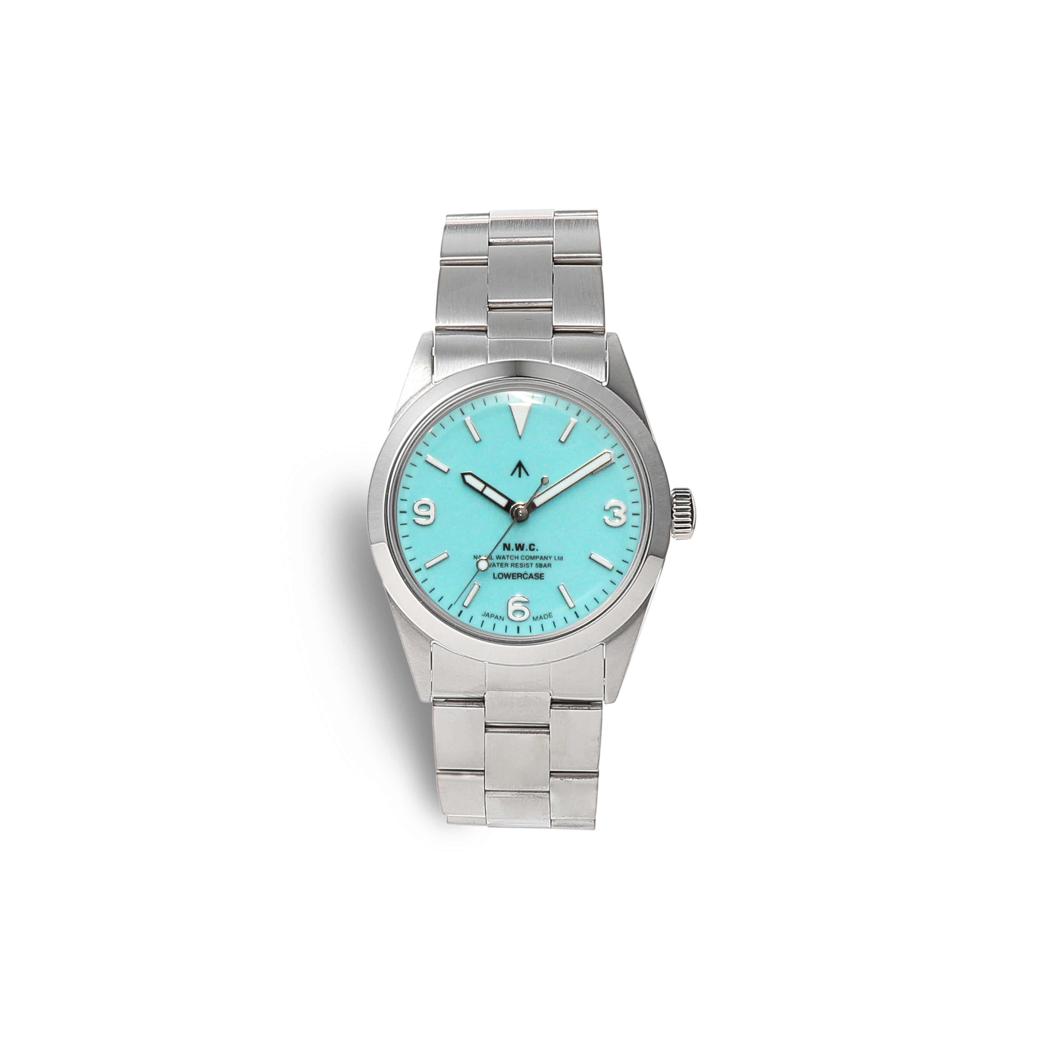 Naval Watch Produced By LOWERCASE FRXA010 Turquoise Mechanical S/S