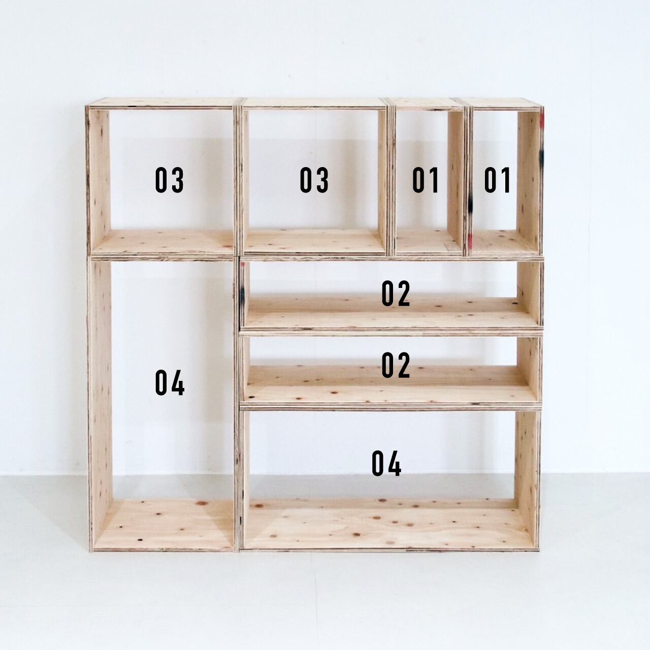 HACO 02/木箱/ラック/ディスプレイ/什器/インテリア/送料無料(北海道