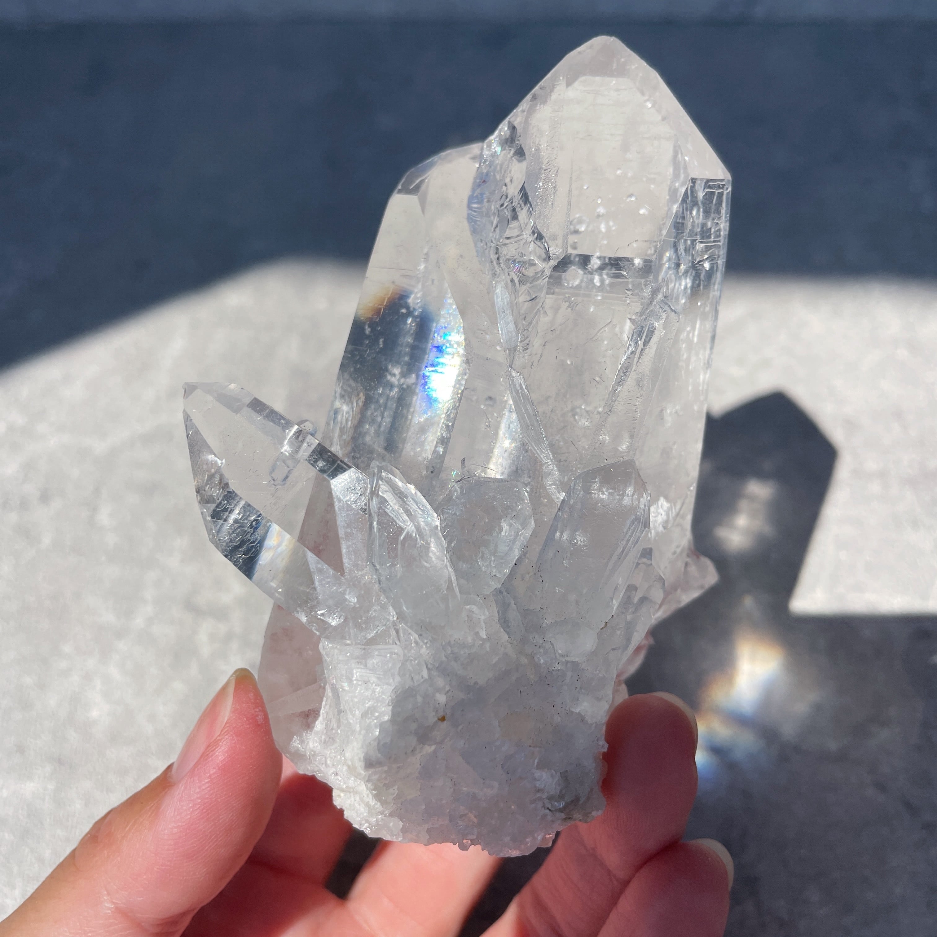 クリアクォーツ★天然 水晶★クラスター★563g ゼッカ産水晶クリアクォーツ クラスター38◇ Clear Quartz From