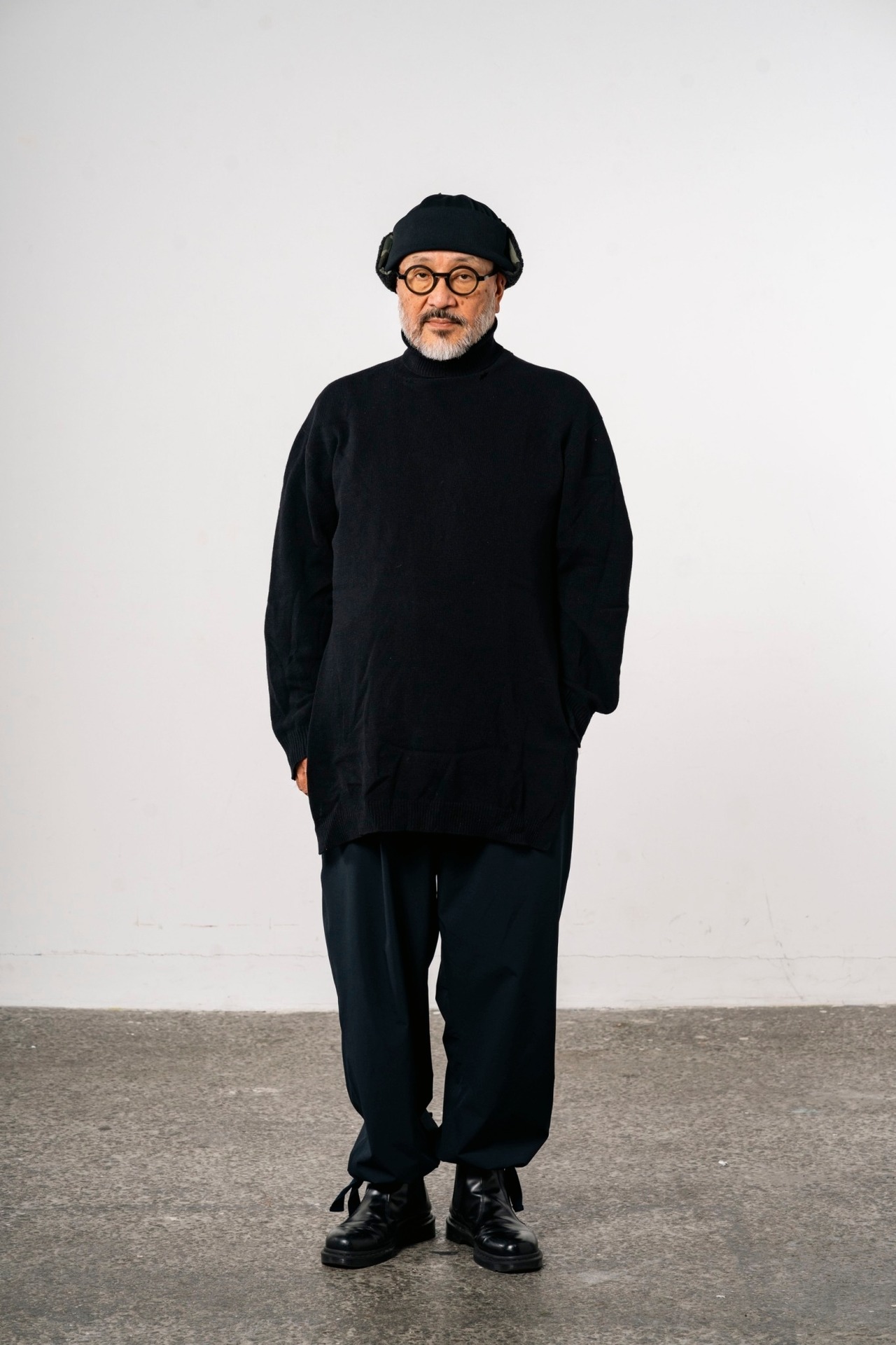 ニットCAP with dogear