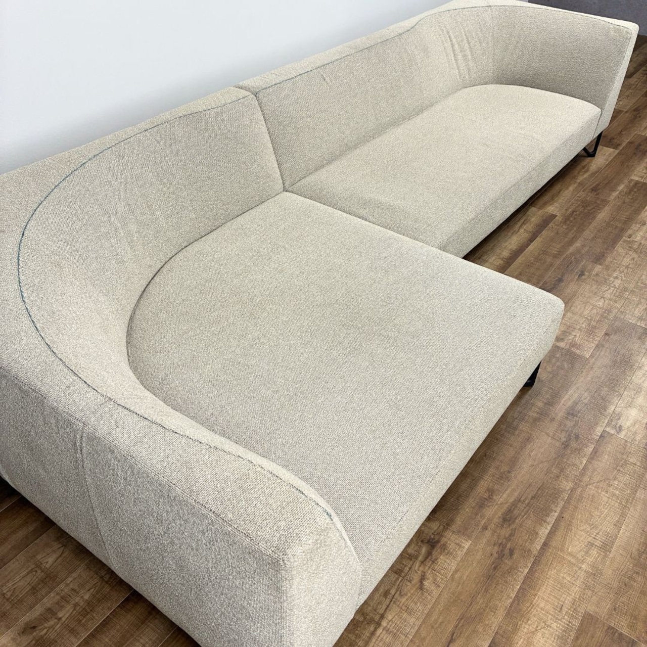 【美品】arflex VASCA 19 アルフレックス ヴァスカ 19 カウチソファ ソファセット グレージュ デザイナーズ家具 モダン ワイドソファ ベージュ系【中古】【送料無料】