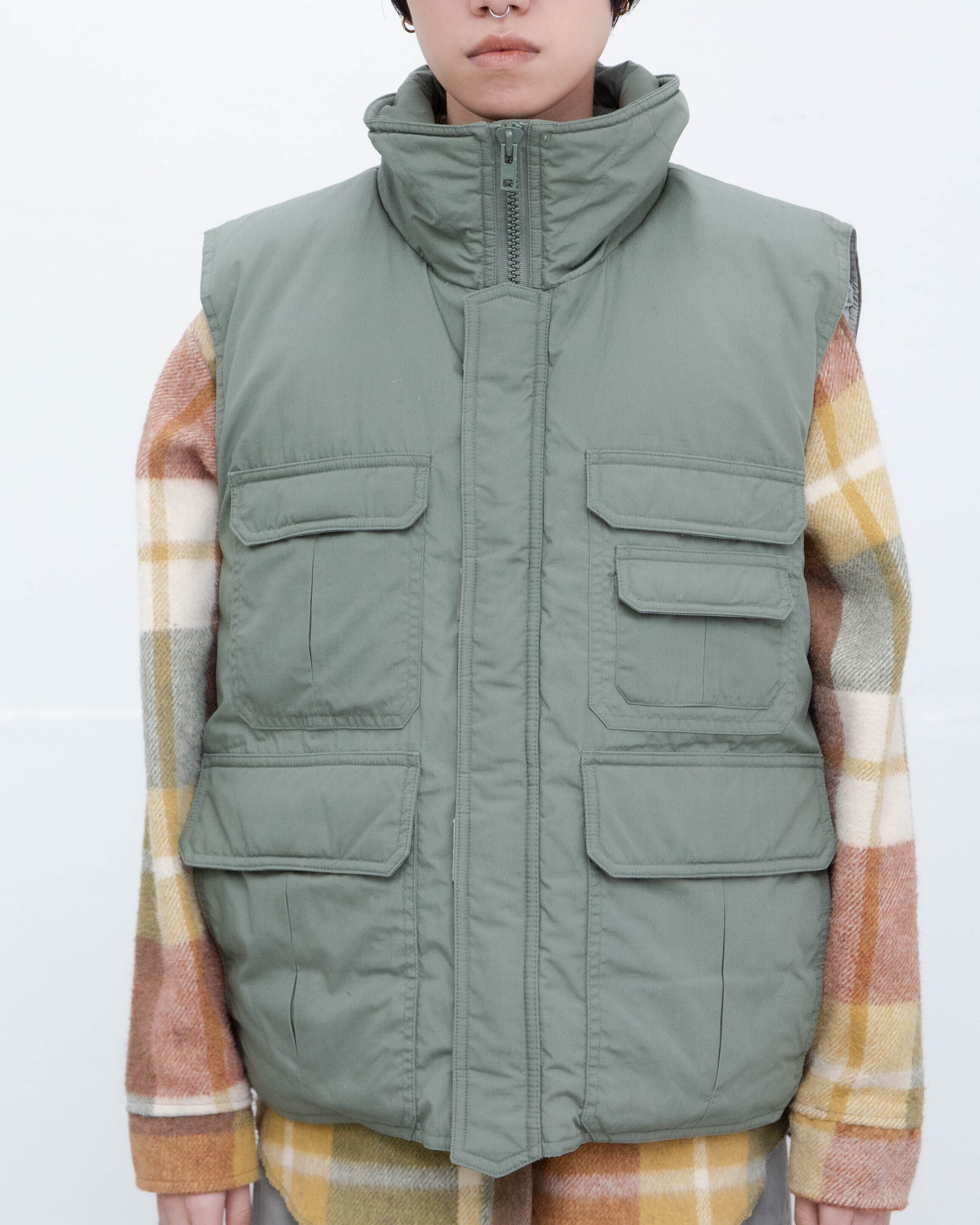 1980s multi pocket down vest | LUIK FINN