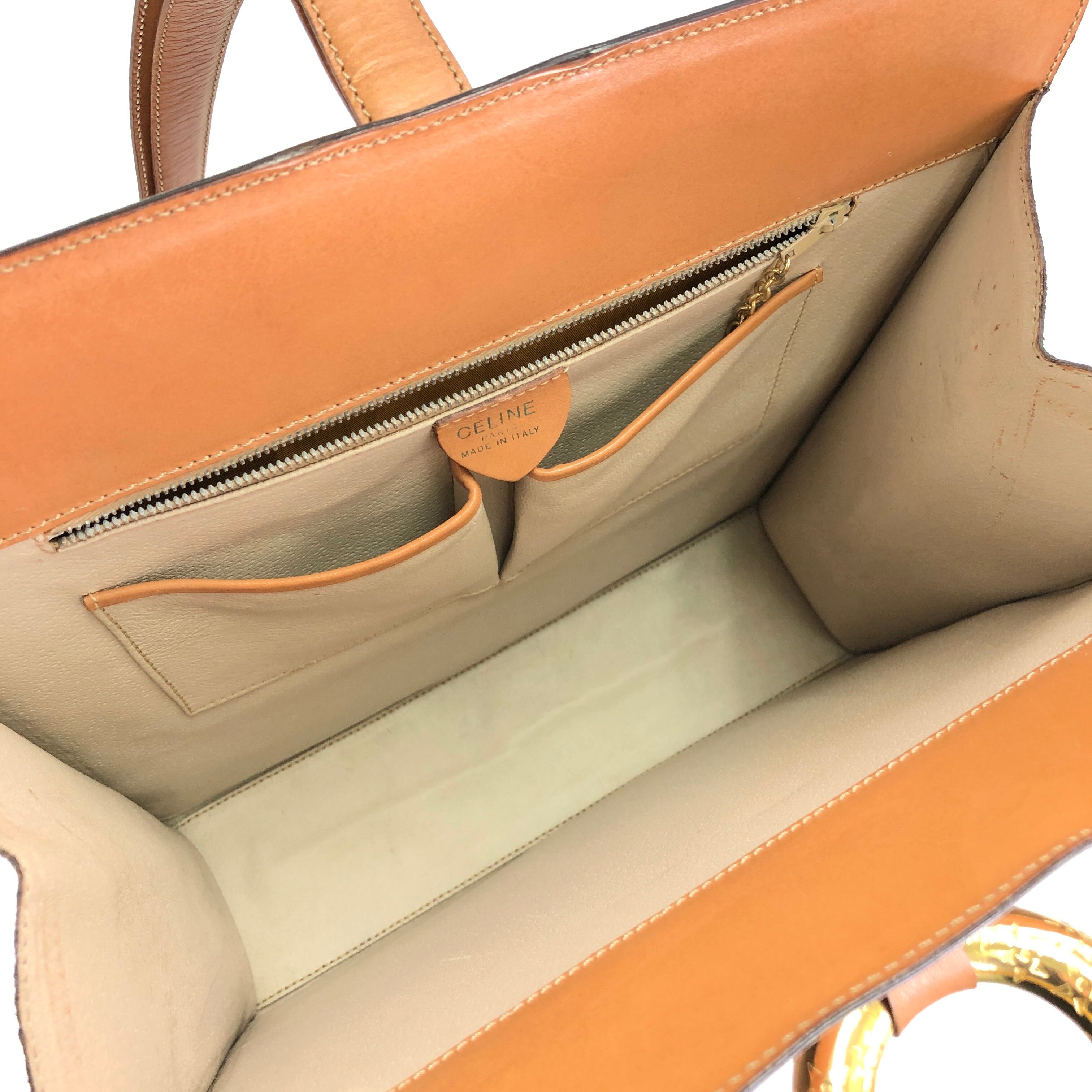 CELINE セリーヌ マカダム スターサークル スクエア ワンハンドル