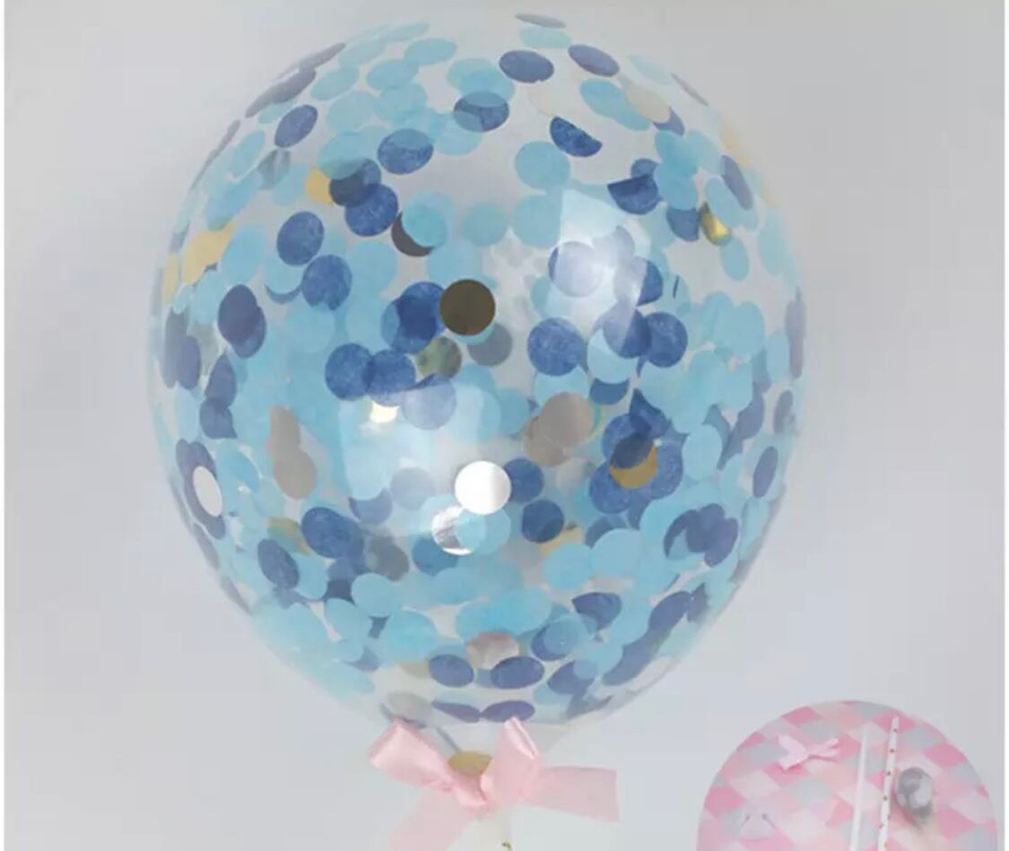 風船 コンフェッティ入りミニバルーンケーキトッパー♪ | Pay ID