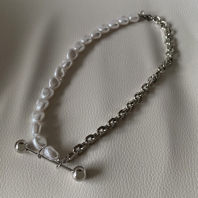 Beatique / NECKLACE No,008 chain ＆ pearl
