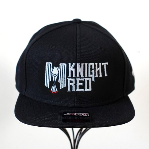 【KNIGHT RED】フラットバイザーキャップ【Main Logo】