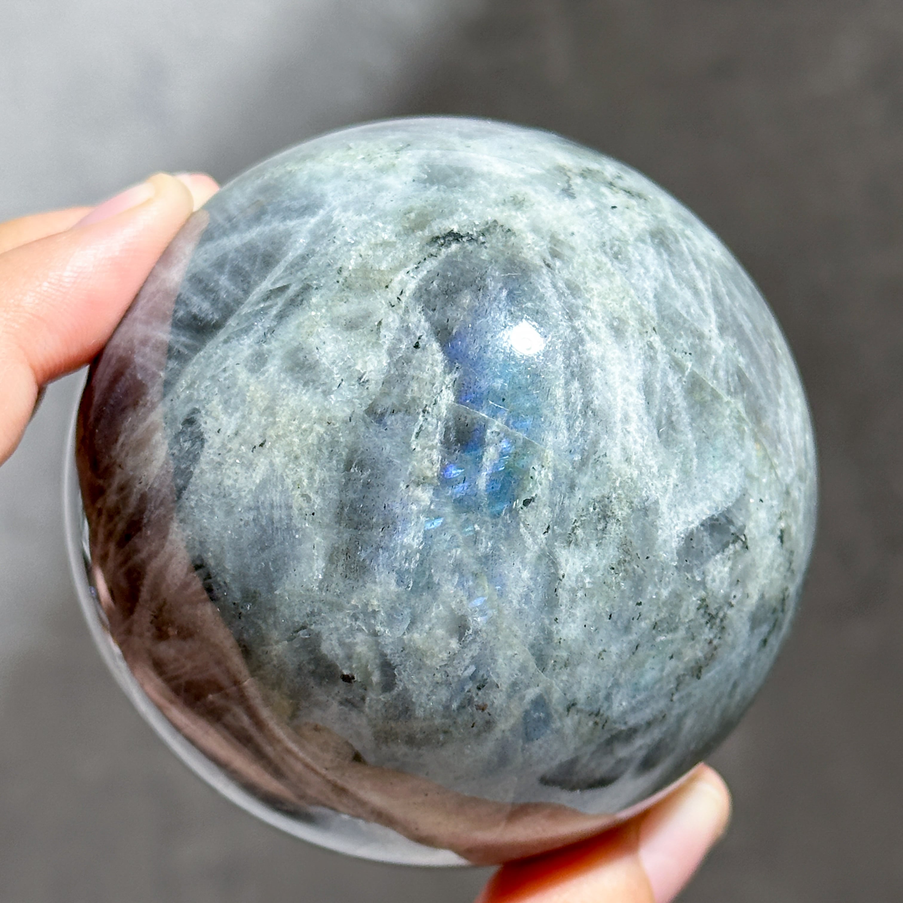 グレーのラブラドライト スフィア 32◇ Labradorite Sphere ◇天然石