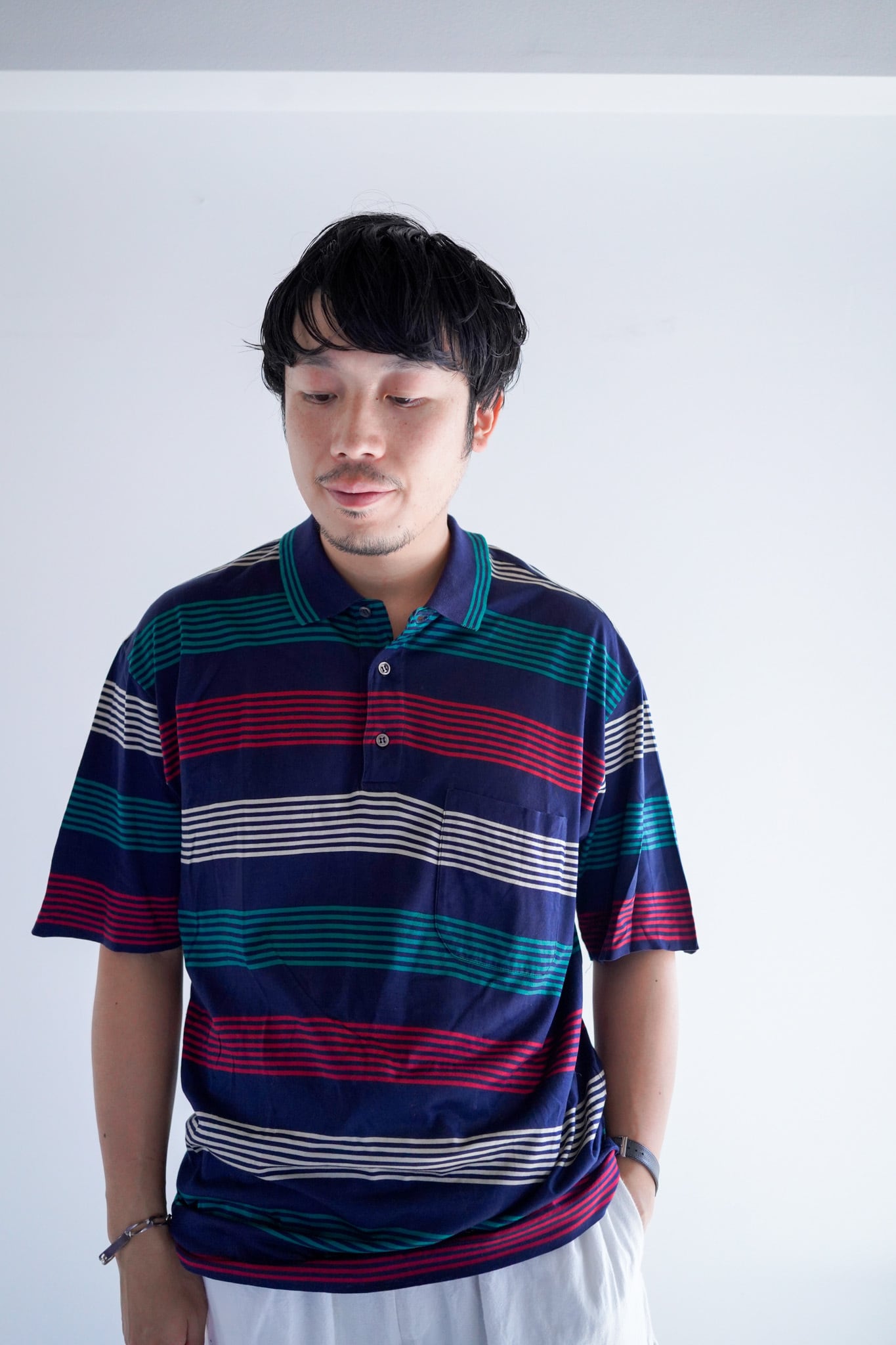 【1980-90s】"Made in Italy"Short Sleeve Polo Shirt / 5-254