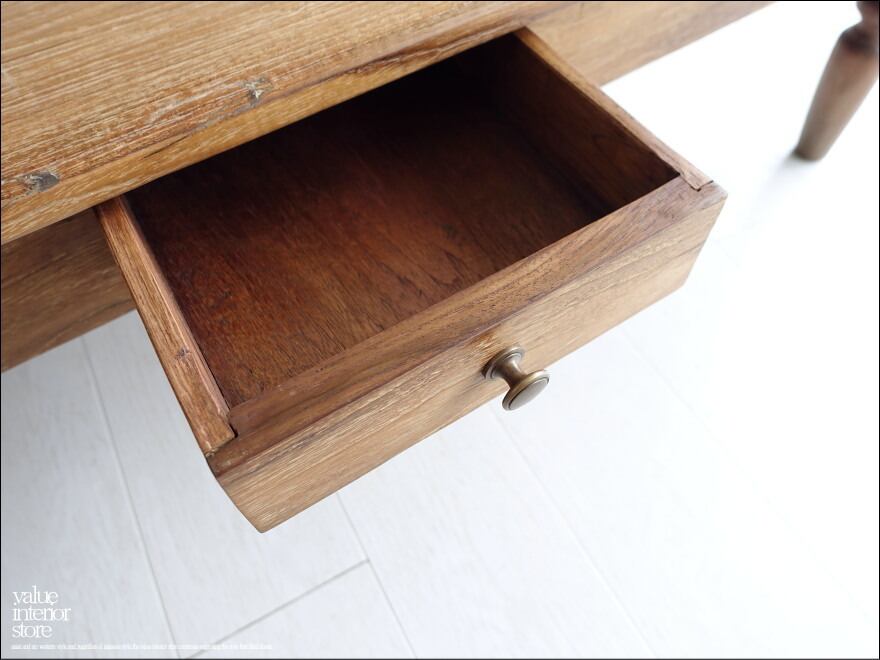 チーク無垢材 ヴィンテージローテーブルAncien 座卓 リビングテーブル